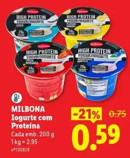 Lidl Milbona Iogurte com Proteína promoção