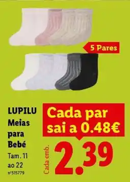 Lidl LUPILU Meias para Bebé promoção