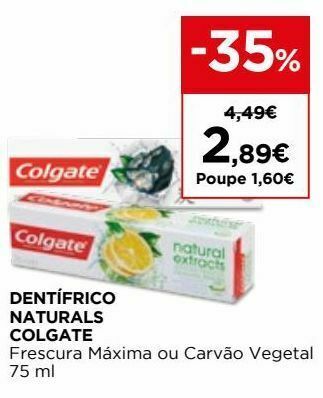 El Corte Inglés Pasta de dentes colgate promoção