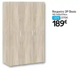 Hiper Centro do Móvel Roupeiro 3P Basic promoção