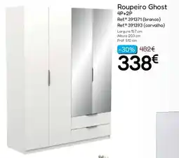 Hiper Centro do Móvel Roupeiro Ghost 4P+2P promoção