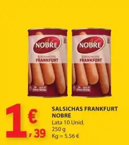 E.Leclerc salsichas frankfurt nobre promoção