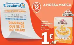 E.Leclerc Cereais corn flakes grainéa promoção
