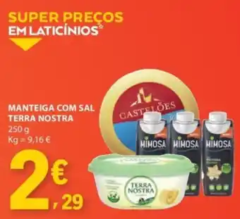 E.Leclerc Manteiga com sal terra nostra promoção