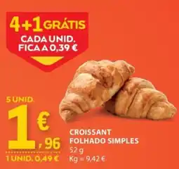 E.Leclerc Croissant folhado simples promoção