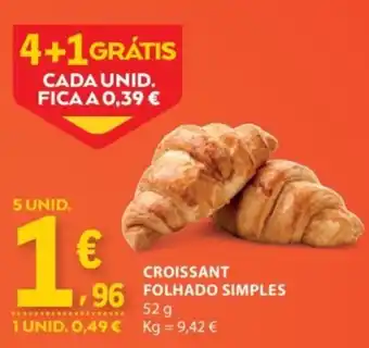 E.Leclerc Croissant folhado simples promoção