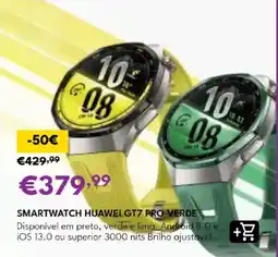 Radio Popular smartwatch huawei gt7 pro verde promoção