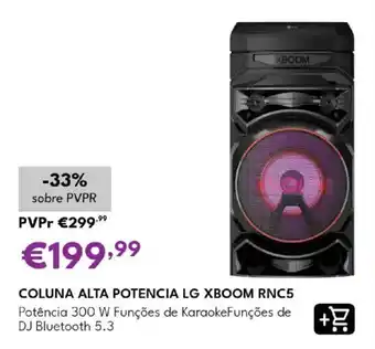 Coluna alta potencia lg xboom rnc5