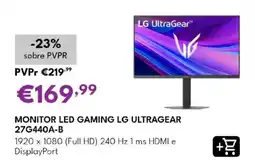 Radio Popular monitor led gaming lg ultragear promoção