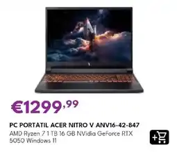 Radio Popular pc portátil acer nitro v anv16-42-847 promoção