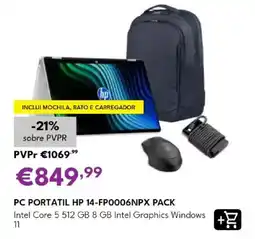 Radio Popular pc portatil hp 14-fp0006npX pack promoção