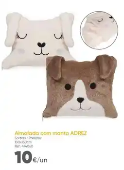 Hôma Almofada com manta adrez promoção
