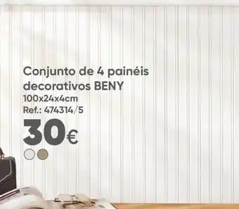 Conjunto de 4 painéis Decorativos Beny