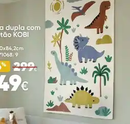 Hôma Tapete dupla com estampa kobi promoção