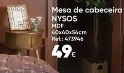 Hôma Mesa De Cabeceira Nysos promoção