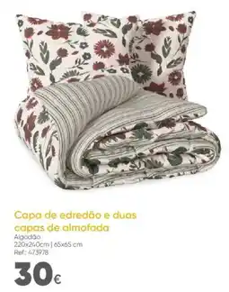 Hôma Capa de edredão e duas capas de almofada promoção