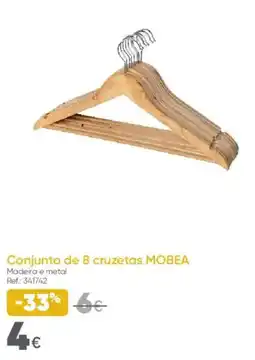 Hôma Conjunto de 8 cruzetas mobea promoção