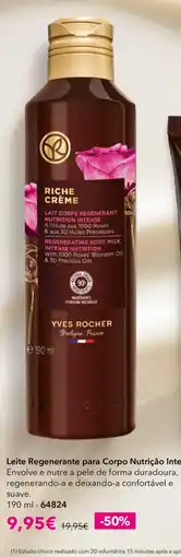 Yves Rocher Leite Regenerante para Corpo Nutrição Intense Yves Rocher promoção