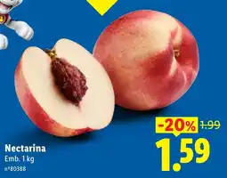 Lidl Nectarina promoção