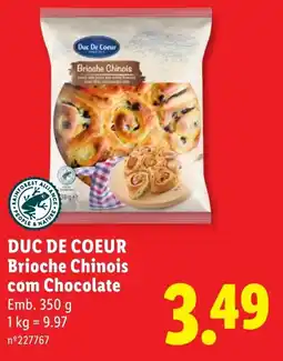 Lidl Duc de coeur brioche chinois com chocolate promoção