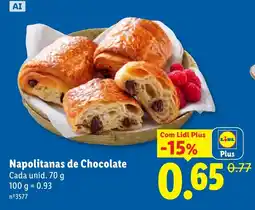 Lidl Napolitanas de Chocolate promoção