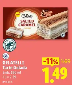 Lidl Gelatelli Tarte Gelada promoção