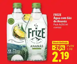 Lidl Frize água com gás de ananás promoção