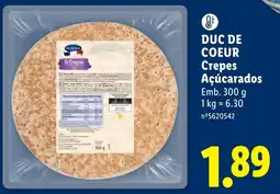 Lidl duc de coeur crepes açúcarados promoção