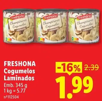 Lidl freshona cogumelos laminados promoção