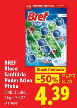 Lidl Bref Bloco Sanitário Poder Ativo Pinho promoção