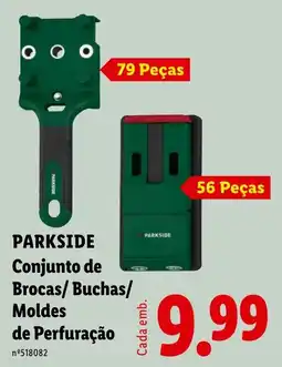 Lidl Parkside conjunto de brocas/buchas/moldes de perfuração promoção
