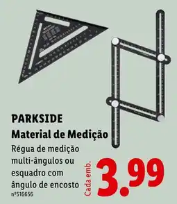 Lidl Parkside material de medição régua de medição multi-ângulos ou esquadro com ângulo de encosto promoção