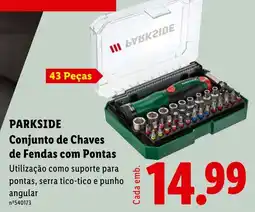 Lidl Parkside conjunto de chaves de fendas com pontas promoção