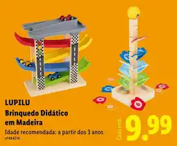 Lidl Lupilu brinquedo didático em madeira promoção