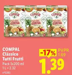 Lidl Compal Clássico Tutti Frutti promoção