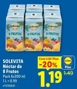 Lidl Solevita Néctar de 8 Frutos promoção