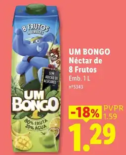 Lidl Um bongo nectar de 8 frutos promoção