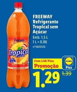 Lidl Freeway refrigerante tropical sem açúcar promoção