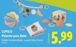 Lidl Lupilu peluche para bebé promoção