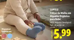 Lidl Lupilu calças de malha em algodão orgânico para bebé promoção
