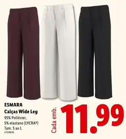 Lidl esmara calças wide leg promoção
