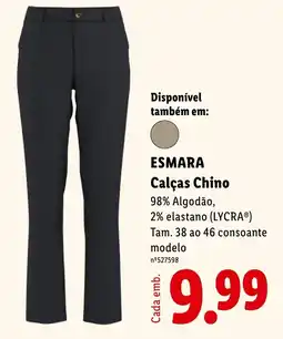 Lidl esmara calças chino promoção