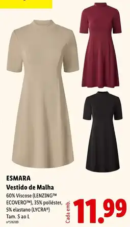 Lidl Esmara Vestido de Malha promoção