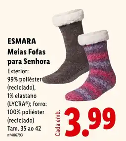 Lidl esmara meias fofas para senhora promoção