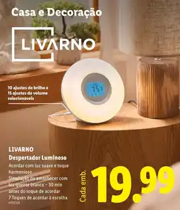 Lidl livarno despertador luminoso promoção