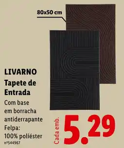 Lidl Livarno tapete de entrada promoção