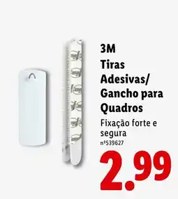 Lidl 3m tiras adesivas gancho para quadros promoção