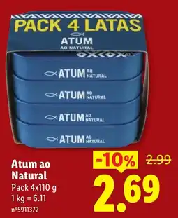 Lidl Atum ao natural promoção
