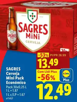 Lidl Sagres cerveja mini pack económico promoção