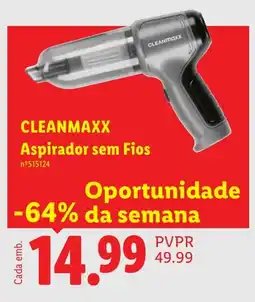Lidl cleanmaxx aspirador sem fios promoção